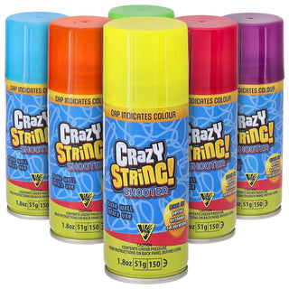 Luftschlangenspray 6er Set 100ml 51g 6 Farben rot blau pink gelb grün lila Party Schaum Partydekoration Schaum bunt