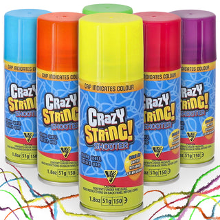 Luftschlangenspray 6er Set 100ml 51g 6 Farben rot blau pink gelb grün lila Party Schaum Partydekoration Schaum bunt