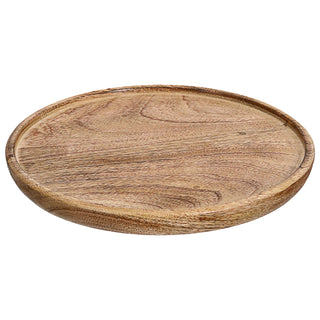 Dekoteller Ø30x2,5cm Mangoholz rund Dekoschale Naturprodukt rustikal Dekoobjekt Holzdekoration Teller Holzteller Wohndeko
