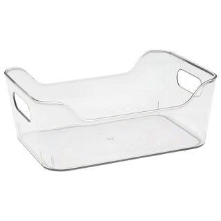 Organizer Kühlschrank Box Größe S 4er Set PET 20x14x8cm transparent Aufbewahrung Kühlschrankbox mit Eingriff