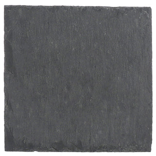 Schieferplatte 6er Set 15x15cm quadratisch mit Filzschonern Tischuntersetzer Steinplatte Servierplatte Untersetzer