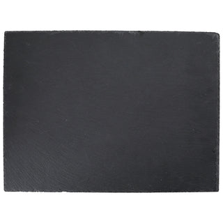 Schieferplatte 4er Set 40x30cm rechteckig mit Filzschonern Tischuntersetzer Steinplatte Servierplatte Untersetzer