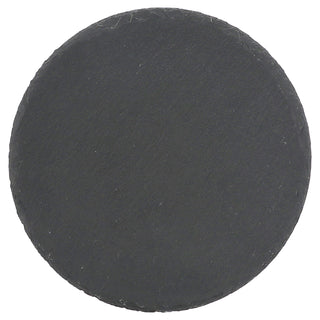 Schieferplatte 6er Set Ø15cm rund mit Filzschonern Tischuntersetzer Steinplatte Servierplatte Untersetzer