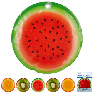 Kühlakku Früchte 6er Set 15x1cm Kühlelemente wiederverwendbar Orange Kiwi Melone Coolpacks Kühltasche Kühlpack