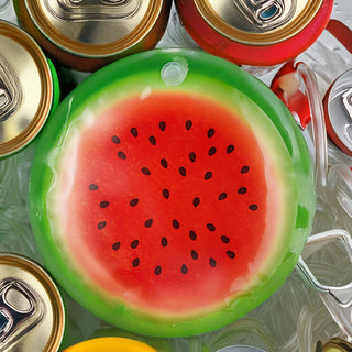 Kühlakku Früchte 6er Set 15x1cm Kühlelemente wiederverwendbar Orange Kiwi Melone Coolpacks Kühltasche Kühlpack