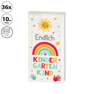 Taschentücher 'Kindergarten' 36x10er Pack Display 5x11x2cm Papier 3lagig Papiertaschentücher Tempo