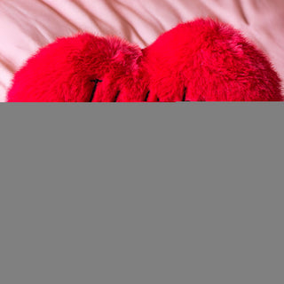 Plüschherz Herzkissen 'Ich liebe dich' mit Schlaufe 20cm Polyester rot Valentinstag Geschenk Kuschelkissen Herz Motivkissen