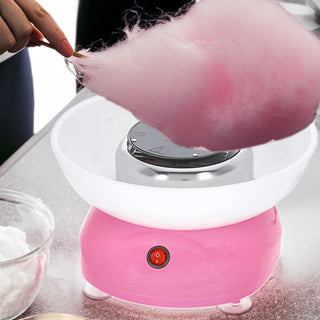 Zuckerwatte Maschine rosa weiß 27x16cm Kunststoff Cotton Candy Jahrmarkt Zuckerwattengerät Küchenmaschine Zucker