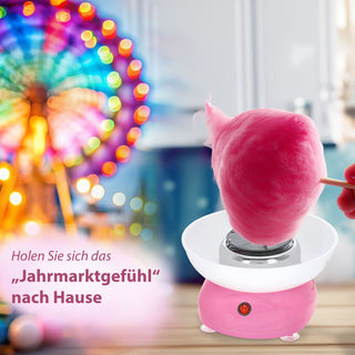 Zuckerwatte Maschine rosa weiß 27x16cm Kunststoff Cotton Candy Jahrmarkt Zuckerwattengerät Küchenmaschine Zucker