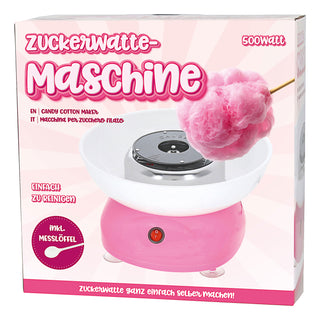 Zuckerwatte Maschine rosa weiß 27x16cm Kunststoff Cotton Candy Jahrmarkt Zuckerwattengerät Küchenmaschine Zucker