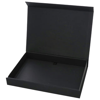 Geschenkverpackung 'Happy Birthday' Magnetverschluss 32x4,5x23cm Karton weiß/schwarz gold Schachtel Box Geschenk
