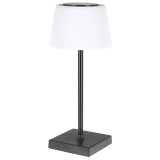 LED Tischleuchte Paris schwarz weiß 13x30cm USB Ladefunktion akkubetrieben Touchfunktion stufenlos dimmbar 3 Weißtöne IP44 In-/Outdoor