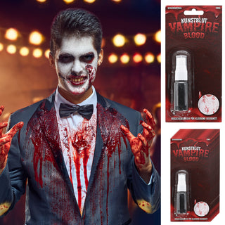 Halloween Blutspray 12er Set 20ml Kunstblut Fake Blood Spray Theaterblut Vampir Kostüm Karneval Fasching Party