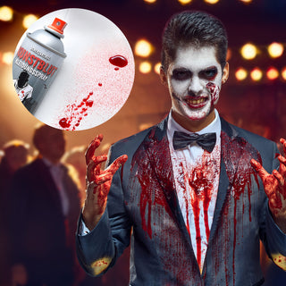 Halloween Blutspray 6er Set 140ml Kunstblut Fake Blood Spray Theaterblut Vampir Kostüm Karneval Fasching Party