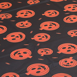 Tischdecke Halloween 4er Set Kunststoff 140x270cm Spinnennetz Kürbisgesicht Tischauflage Plastikdecke