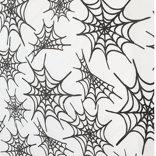 Tischdecke Halloween 4er Set Kunststoff 140x270cm Spinnennetz Kürbisgesicht Tischauflage Plastikdecke