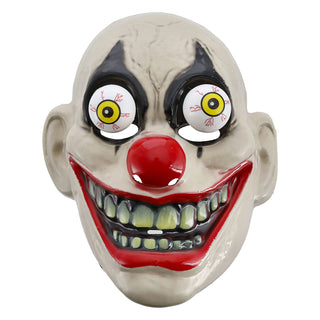 Halloween Glubschaugen Maske 3er Set mehrfarbig 20x25,5x10cm Kunststoff Dracula Zombi Clown Gesichtsmaske