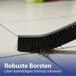 1/3x Fugenbürste Kunststoff Edelstahl 22x2x1cm Reinigungsbürste für Bad Küche Universalbürste Spaltbürste ultraschmal mit Borsten