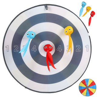 Wurfspiel Klettball Set Ø 50cm Polyester Kunststoff Zielscheibe drei Bälle Softdart Haftbälle Zielwerfen Geschicklichkeitsspiel Outdoor