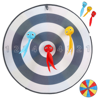 Wurfspiel Klettball Set Ø 50cm Polyester Kunststoff Zielscheibe drei Bälle Softdart Haftbälle Zielwerfen Geschicklichkeitsspiel Outdoor