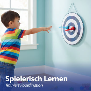 Wurfspiel Klettball Set Ø 50cm Polyester Kunststoff Zielscheibe drei Bälle Softdart Haftbälle Zielwerfen Geschicklichkeitsspiel Outdoor