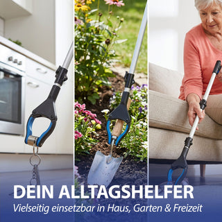 Greifarm mit Magnet 3x91x10cm Kunststoff Aluminium Greifhilfe Werkzeug klappbar Magnetfunktion Haushaltshilfe rückenschonend