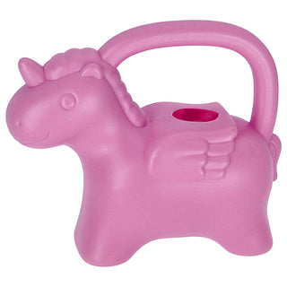 Gießkanne Einhorn Kunststoff rosa 22x19x10cm 1 Liter Kinder-Gießkanne Kanne Wasserkanne Gartenzubehör Motivkanne zum Gießen für Blumen