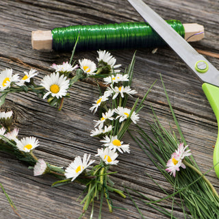 Basteldraht auf Holzstab 50m Eisen silber/gold/grün/schwarz Wickeldraht Floristikdraht Draht zum Basteln Deko Gestecke Adventskranz Blumendekoration