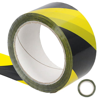 Markierungs-Klebeband Absperrband schwarz gelb 5,5cm breit 66m lang 6er Pack