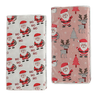 Taschentücher 'Santa' 36x10er Pack Display 5x11x2cm Papier 3lagig Papiertaschentücher Tempo Nikolaus Rentier Tannenbaum HoHoHo 2 Motive