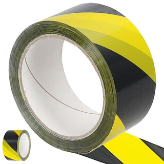 Markierungs-Klebeband Absperrband schwarz gelb 5,5cm breit 66m lang Markierungsband Gefahrband Absperrband