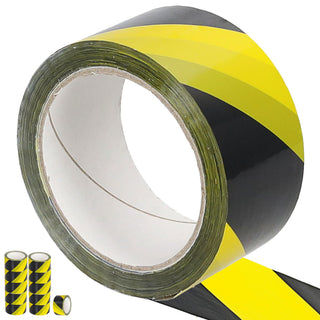 Markierungs-Klebeband Absperrband schwarz gelb 5,5cm breit 66m lang 36er Pack