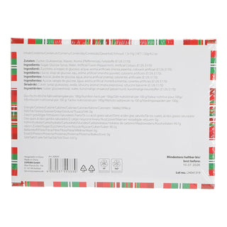 Zuckerstangen 24tlg rot/weiß gestreift je 10g essbar Pfefferminzgeschmack Weihnachtsdeko Candy Cane verpackt Spazierstock