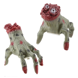 LED Laufende Zombi-Hand Licht Sound Bewegung 13x18x17cm TPR PP batteriebetrieben leuchtend blutige abgetrennte Hand Horrordekoration Gruseleffekt animiert