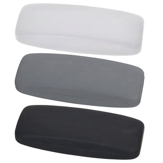Brillenetui 3er Set PVC 15x6x3cm schwarz hellgrau dunkelgrau Etui Brillenbox Hartschalenetui Schutzbox Aufbewahrungsbox