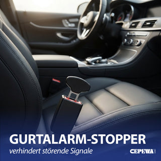 Universal Gurtalarm Stopper 6er Set TPR Eisen 5,5x0,7x6cm Gurtwarner Anschnallergeräusch deaktivieren Autozubehör Adapter