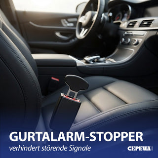 Universal Gurtalarm Stopper 6er Set TPR Eisen 5,5x0,7x6cm Gurtwarner Anschnallergeräusch deaktivieren Autozubehör Adapter