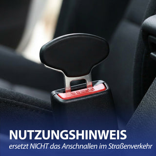 Universal Gurtalarm Stopper 6er Set TPR Eisen 5,5x0,7x6cm Gurtwarner Anschnallergeräusch deaktivieren Autozubehör Adapter