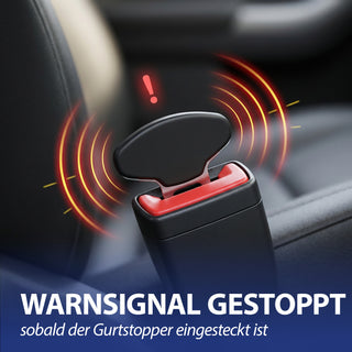 Universal Gurtalarm Stopper 6er Set TPR Eisen 5,5x0,7x6cm Gurtwarner Anschnallergeräusch deaktivieren Autozubehör Adapter