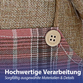 Osterhase 'Hoppel' mit Teleskopbeinen max. H115cm Polyester Metallbeine Rosatöne Hasenschuhe Osterdekoration ausziehbare Beine
