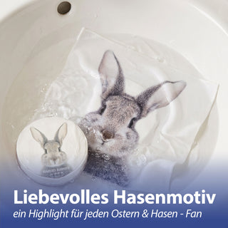 Magisches Handtuch Hase 6er Set 30x30cm Baumwolle Waschlappen Zaubertuch Zauberhandtuch Tuch Osterhase Ostergeschenk