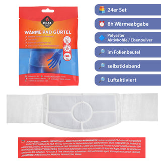 Wärmepad Gürtel 24er Display Polyester Aktivkohle Eisenpulver 8h Wärme Gürtel Muskelentspannung Thermopad Wärmetherapie