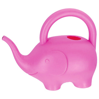 Gießkanne Elefant Kunststoff rosa/hellblau 24x20x12cm 1,5 Liter Kinder-Gießkanne Kanne Wasserkanne Gartenzubehör Motivkanne zum Gießen für Blumen