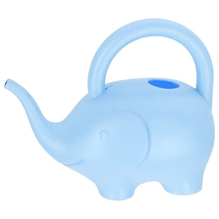 Gießkanne Elefant Kunststoff rosa/hellblau 24x20x12cm 1,5 Liter Kinder-Gießkanne Kanne Wasserkanne Gartenzubehör Motivkanne zum Gießen für Blumen