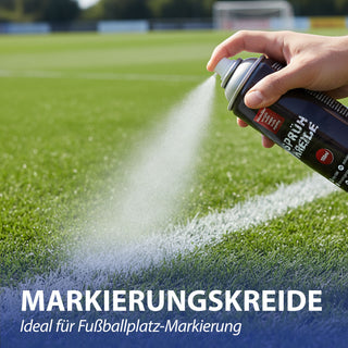 6/24x Kreidespray Weiß Set 4,5x15x5cm VOC 32% Dosenvolumen 175ml Sprühkreide Markierungsspray Dosenspray wasserlöslich Kreidefarbe temporär