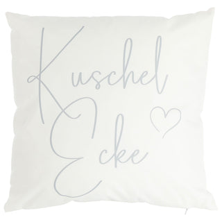 Outdoor Kissen 'Lieblingsplatz' 45x45x10cm weiß Polyester 350g Füllung wasser- und schmutzabweisend Reißverschluss