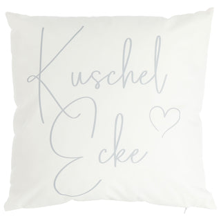 Outdoor Kissen 'Lieblingsplatz' 45x45x10cm weiß Polyester 350g Füllung wasser- und schmutzabweisend Reißverschluss