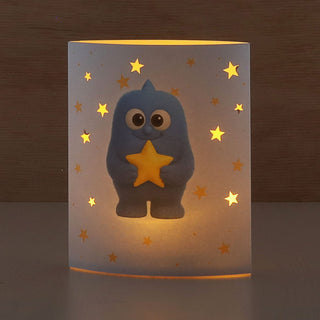 LED Nachtlicht Mutmacher 2er Set 13x16x5cm Papier 2 Motive warmweiß Timerfunktion batteriebetrieben Dekoleuchte Papierlampe Schlummerlicht