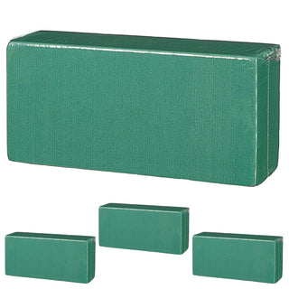 4/12er Steckschaum Block Set Phenolic 20x7x9,5cm 33g grün Blumensteckmasse Steckschwamm DIY Floristik Steckziegel Gesteckunterlage für Blumen und Gräser