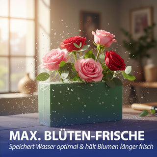 4/12er Steckschaum Block Set Phenolic 20x7x9,5cm 33g grün Blumensteckmasse Steckschwamm DIY Floristik Steckziegel Gesteckunterlage für Blumen und Gräser